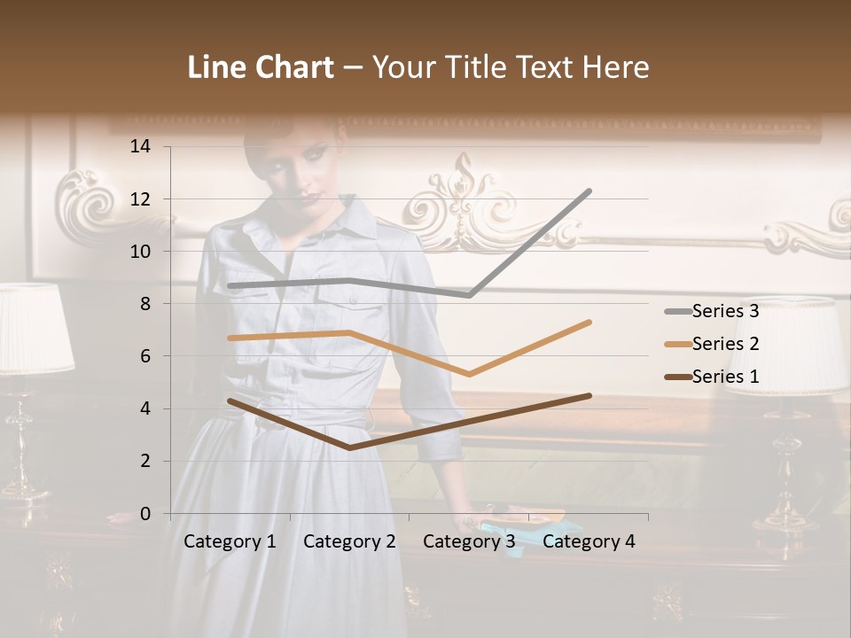 Lady Woman Standing PowerPoint Template