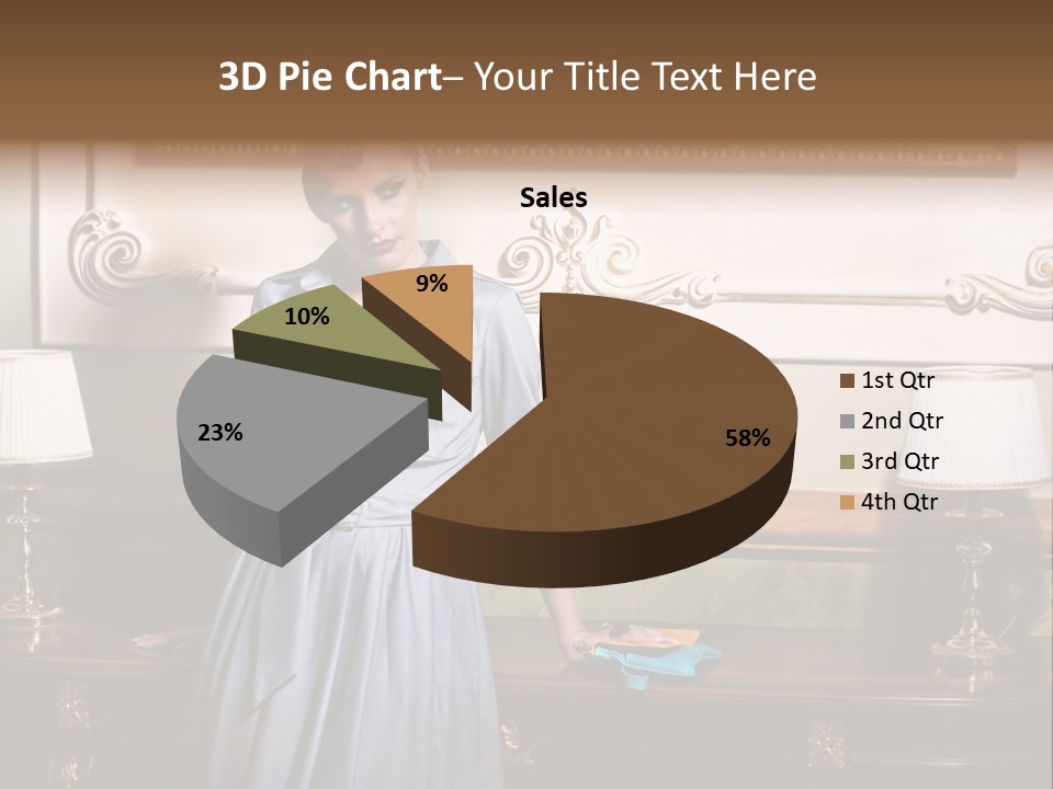 Lady Woman Standing PowerPoint Template