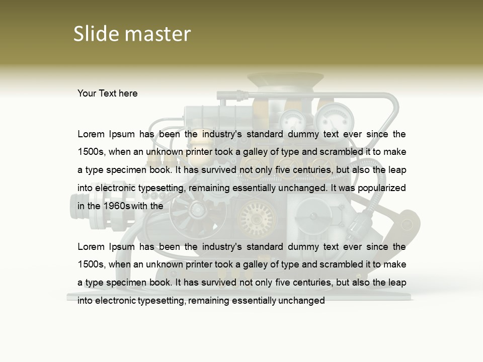 Pattern Steam Generation PowerPoint Template