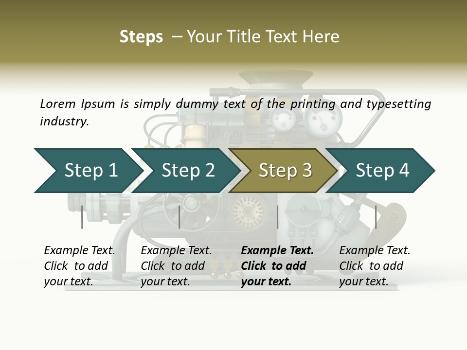Pattern Steam Generation PowerPoint Template