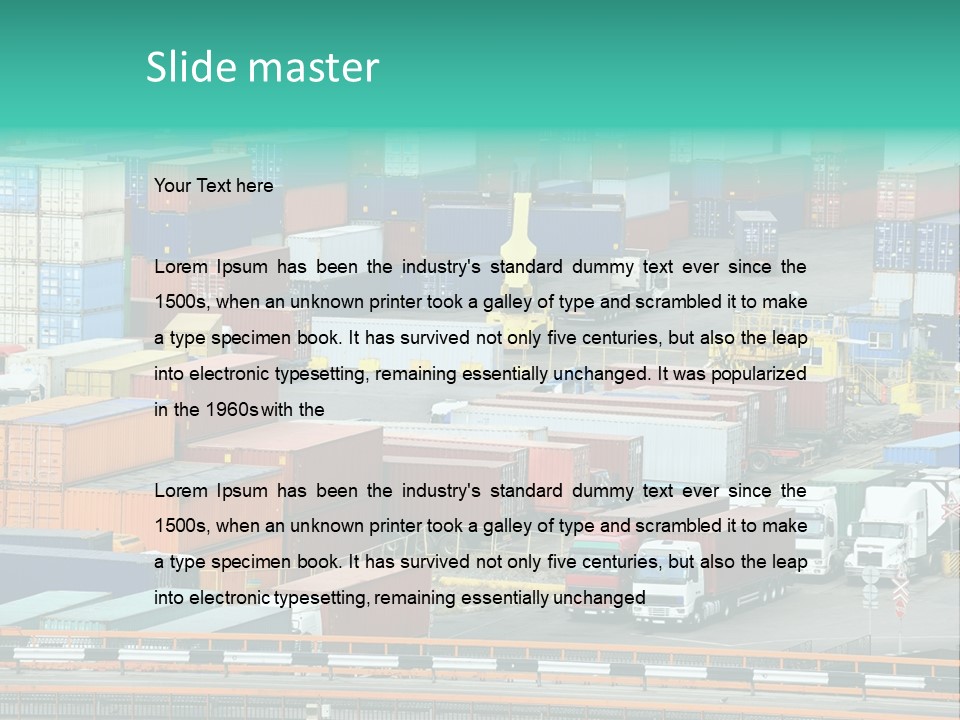 Depository Car Business PowerPoint Template