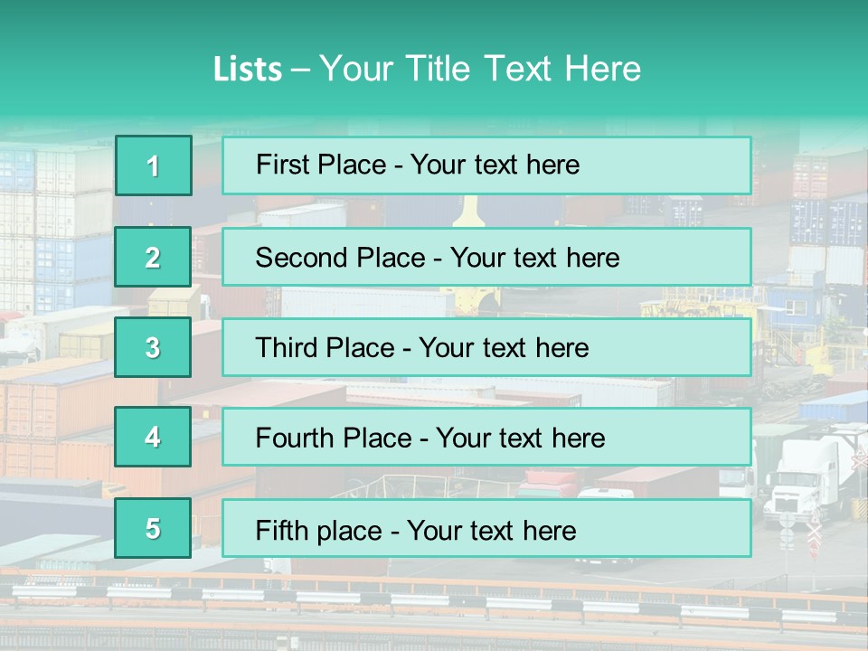 Depository Car Business PowerPoint Template