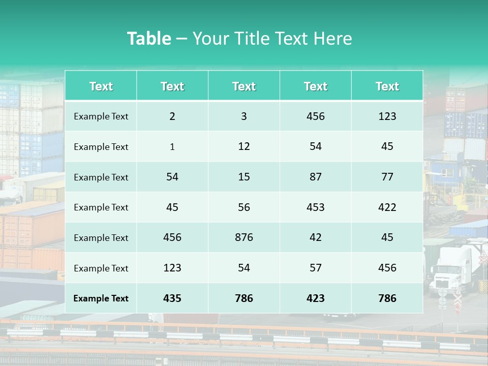 Depository Car Business PowerPoint Template