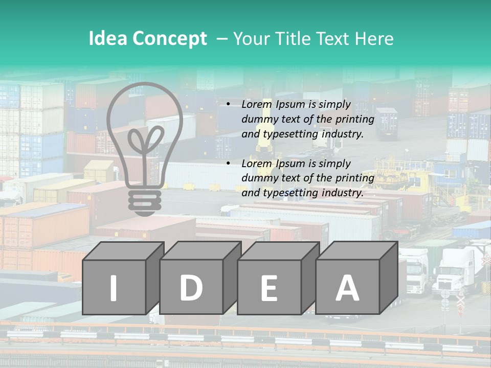 Depository Car Business PowerPoint Template