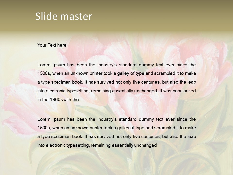 Illustration Paint Nobody PowerPoint Template