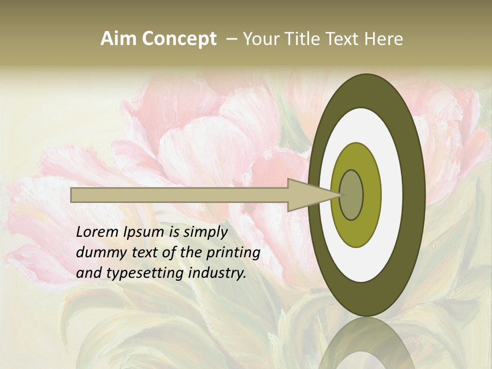 Illustration Paint Nobody PowerPoint Template