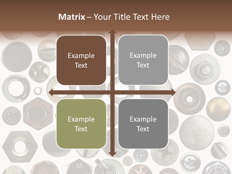 Bolt Design Cogwheel PowerPoint Template