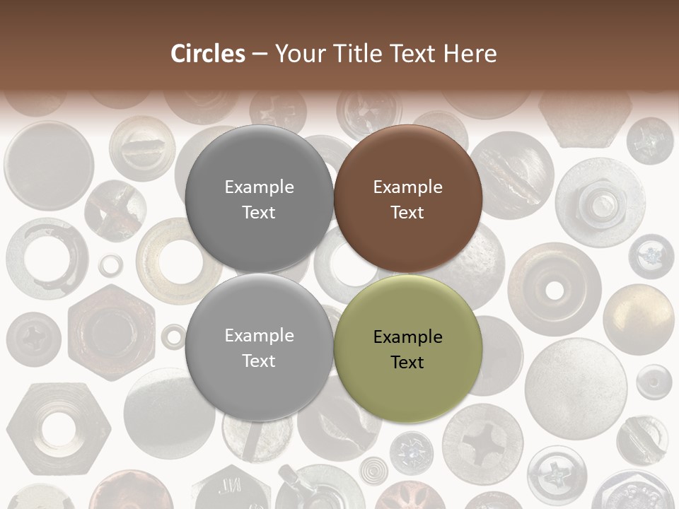 Bolt Design Cogwheel PowerPoint Template