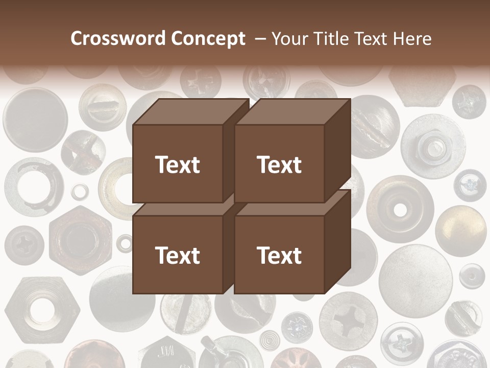 Bolt Design Cogwheel PowerPoint Template