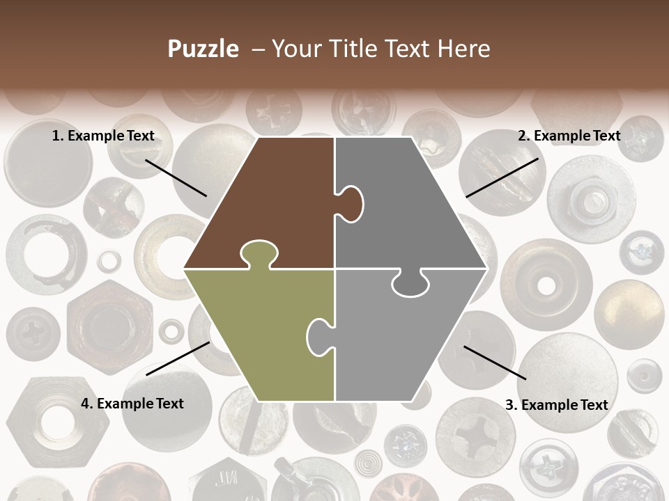 Bolt Design Cogwheel PowerPoint Template