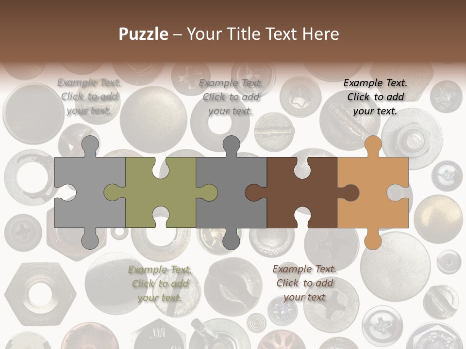 Bolt Design Cogwheel PowerPoint Template