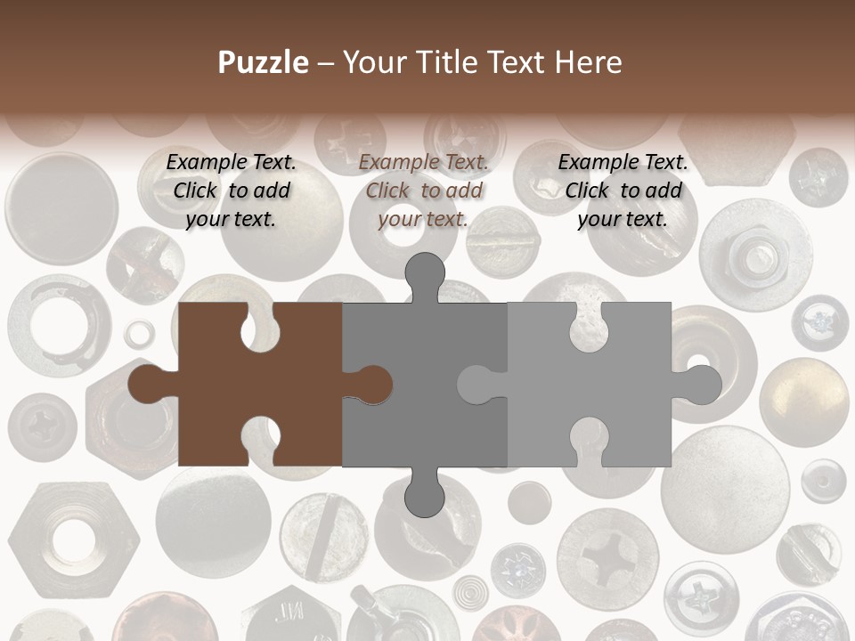 Bolt Design Cogwheel PowerPoint Template