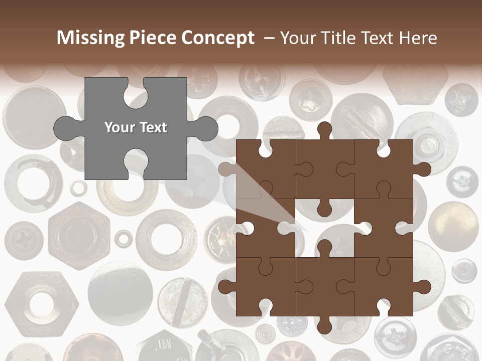 Bolt Design Cogwheel PowerPoint Template