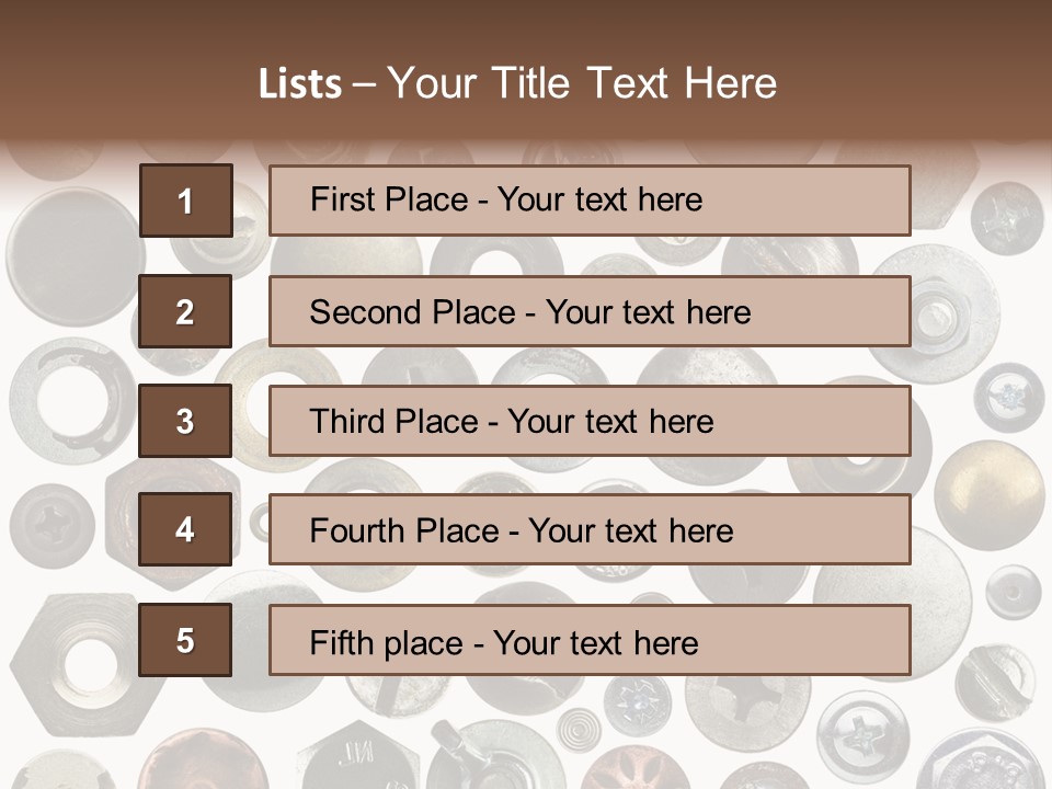 Bolt Design Cogwheel PowerPoint Template