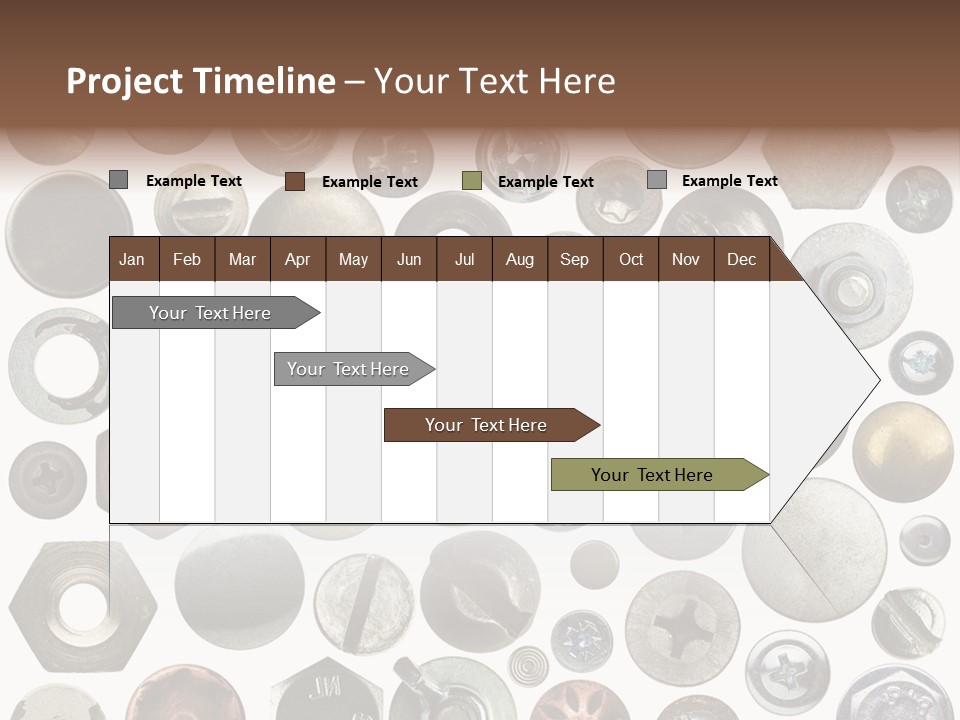 Bolt Design Cogwheel PowerPoint Template
