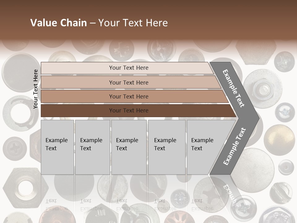 Bolt Design Cogwheel PowerPoint Template
