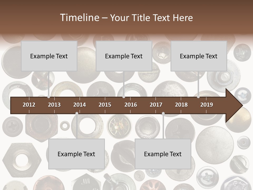 Bolt Design Cogwheel PowerPoint Template