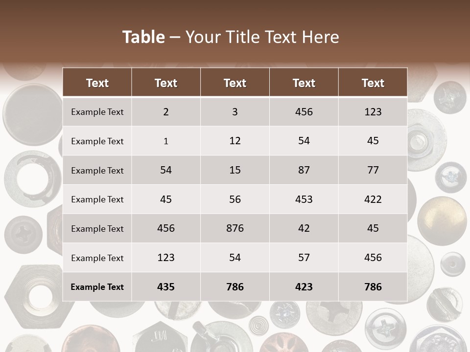Bolt Design Cogwheel PowerPoint Template