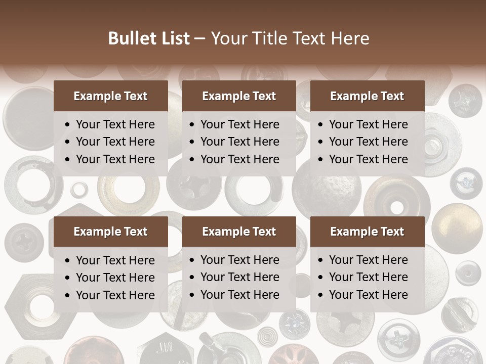 Bolt Design Cogwheel PowerPoint Template