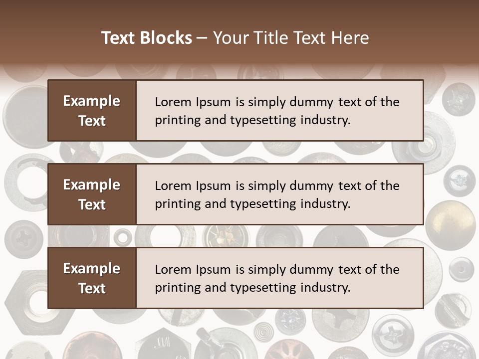 Bolt Design Cogwheel PowerPoint Template