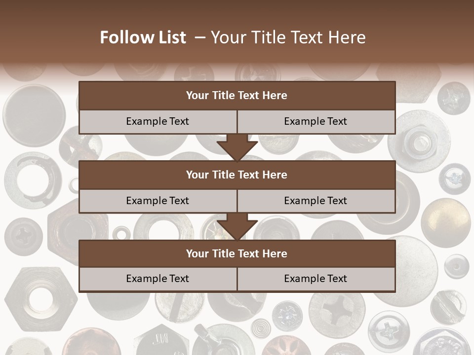 Bolt Design Cogwheel PowerPoint Template