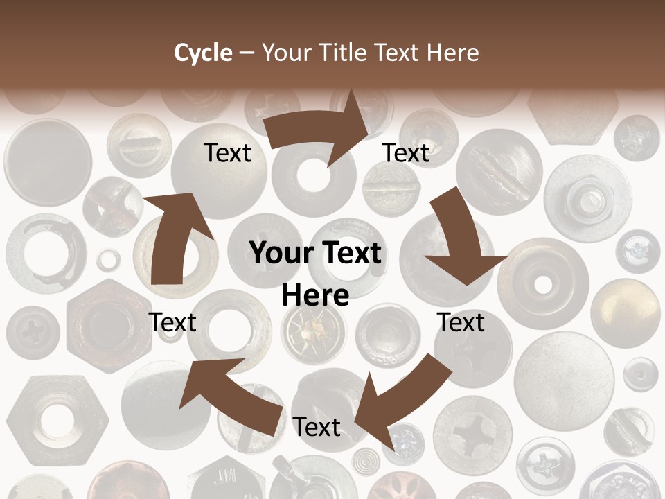 Bolt Design Cogwheel PowerPoint Template