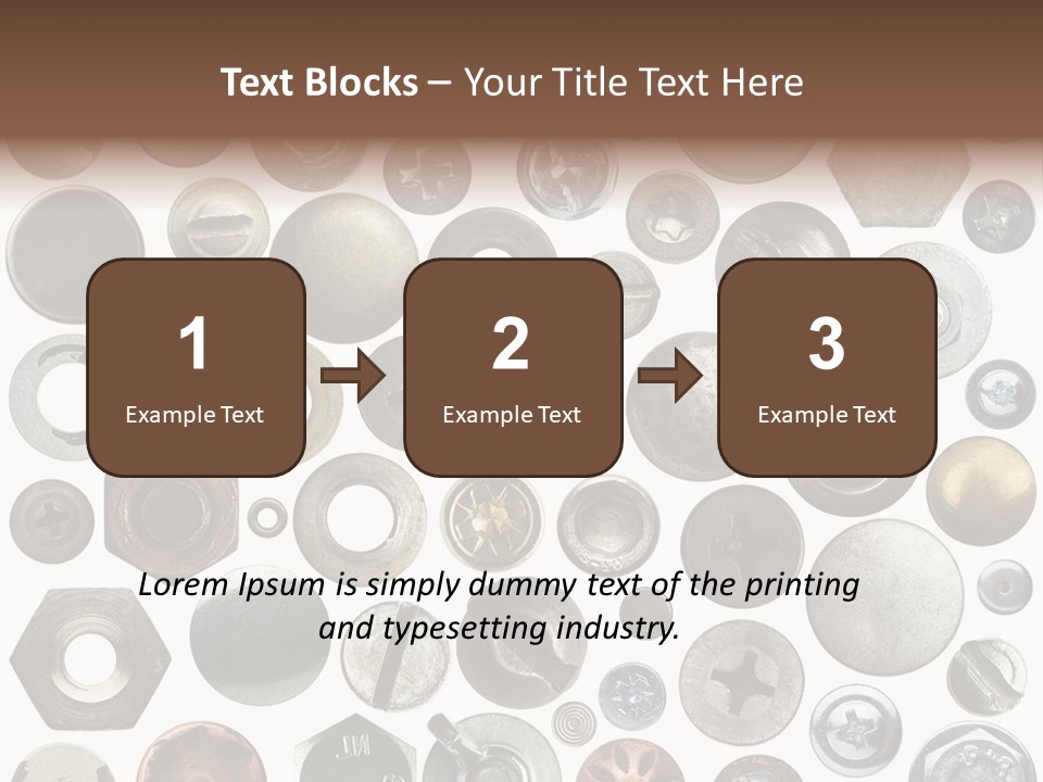 Bolt Design Cogwheel PowerPoint Template