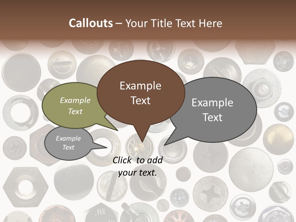 Bolt Design Cogwheel PowerPoint Template