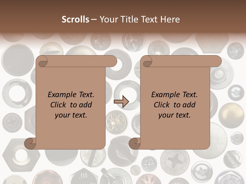 Bolt Design Cogwheel PowerPoint Template