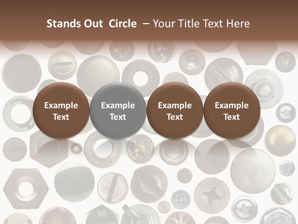 Bolt Design Cogwheel PowerPoint Template