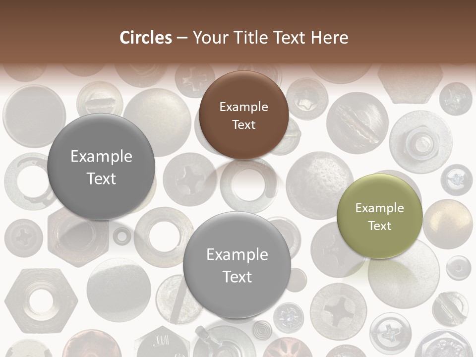 Bolt Design Cogwheel PowerPoint Template