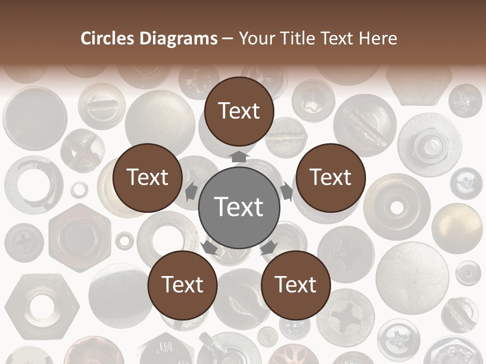 Bolt Design Cogwheel PowerPoint Template