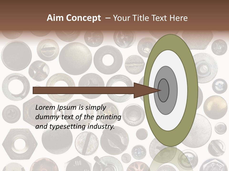 Bolt Design Cogwheel PowerPoint Template