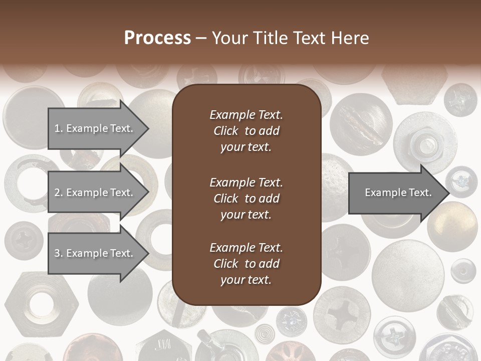 Bolt Design Cogwheel PowerPoint Template