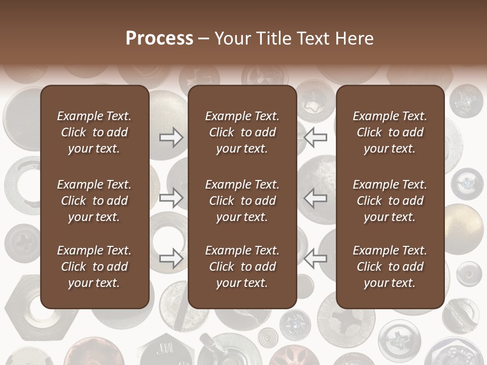 Bolt Design Cogwheel PowerPoint Template
