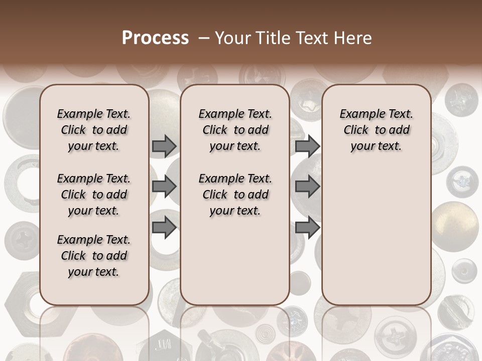Bolt Design Cogwheel PowerPoint Template