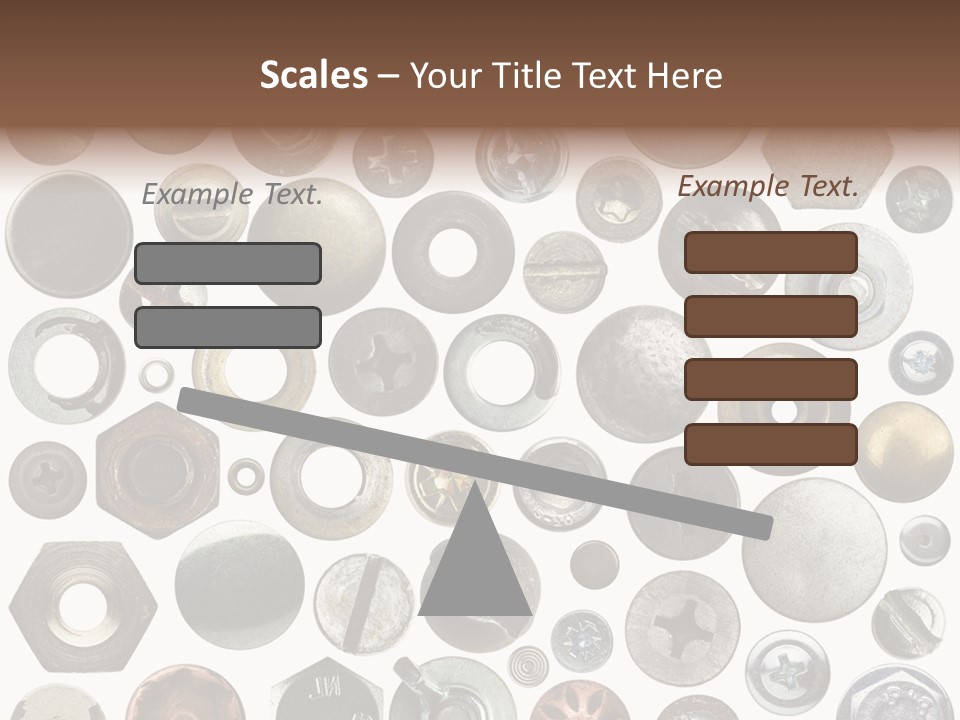 Bolt Design Cogwheel PowerPoint Template