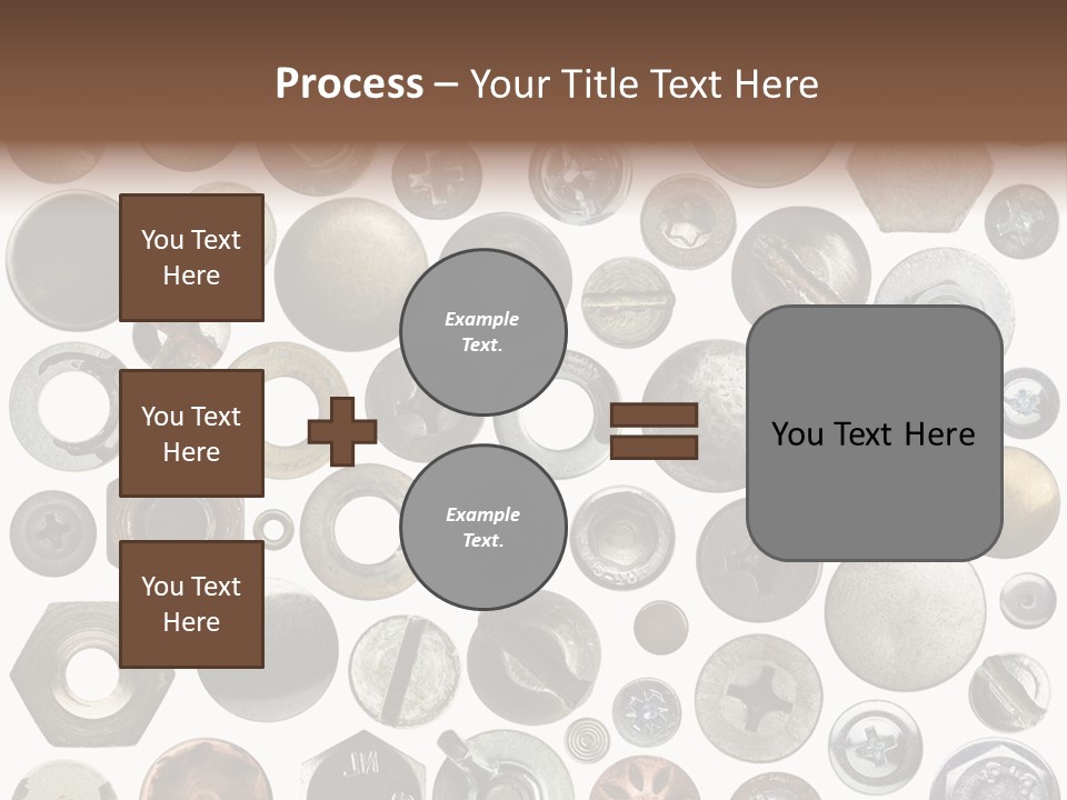 Bolt Design Cogwheel PowerPoint Template