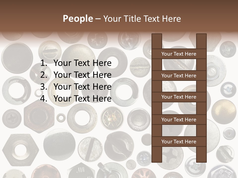 Bolt Design Cogwheel PowerPoint Template