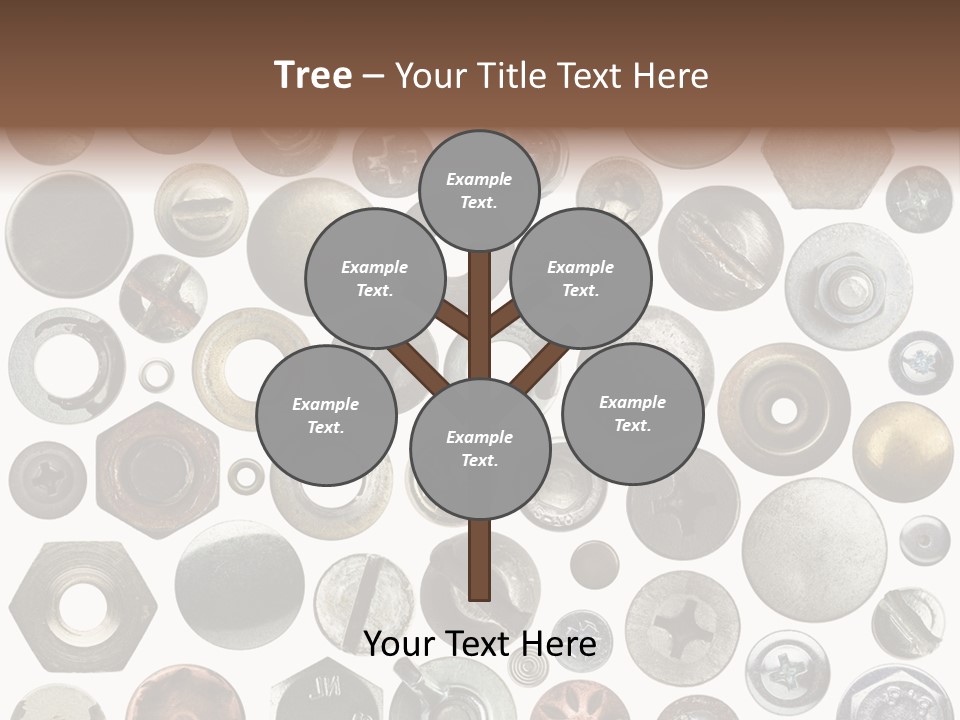 Bolt Design Cogwheel PowerPoint Template