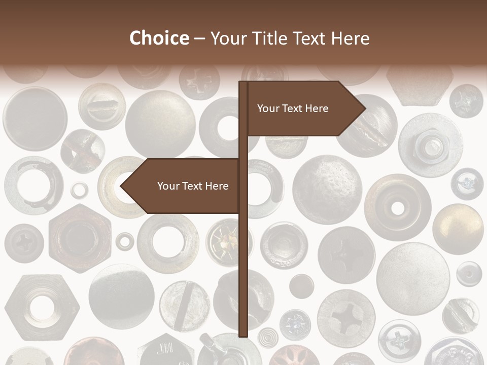 Bolt Design Cogwheel PowerPoint Template