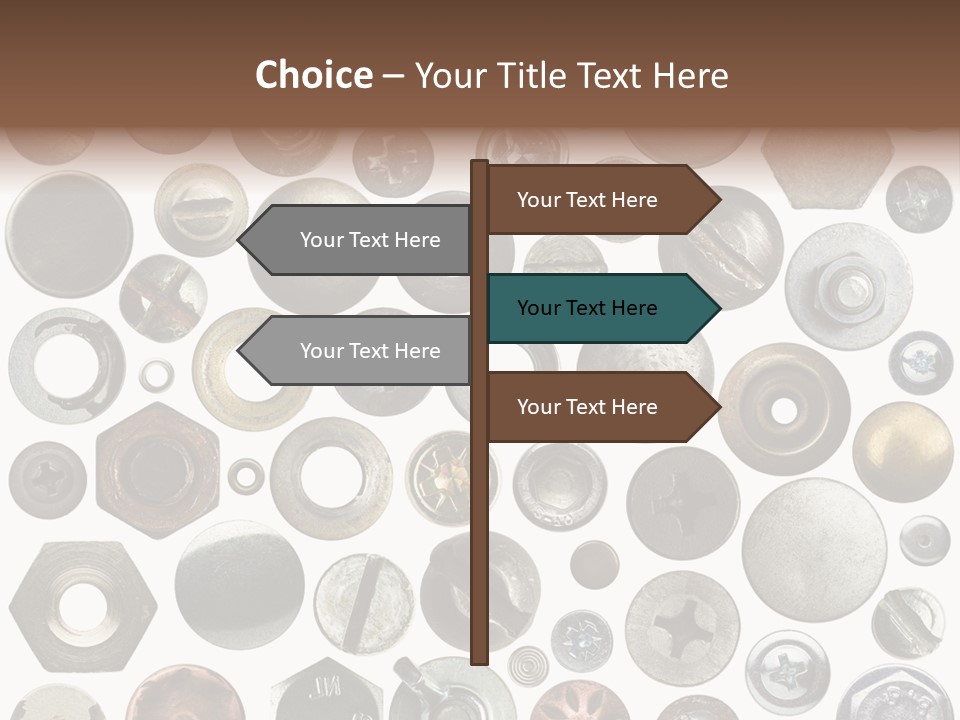 Bolt Design Cogwheel PowerPoint Template