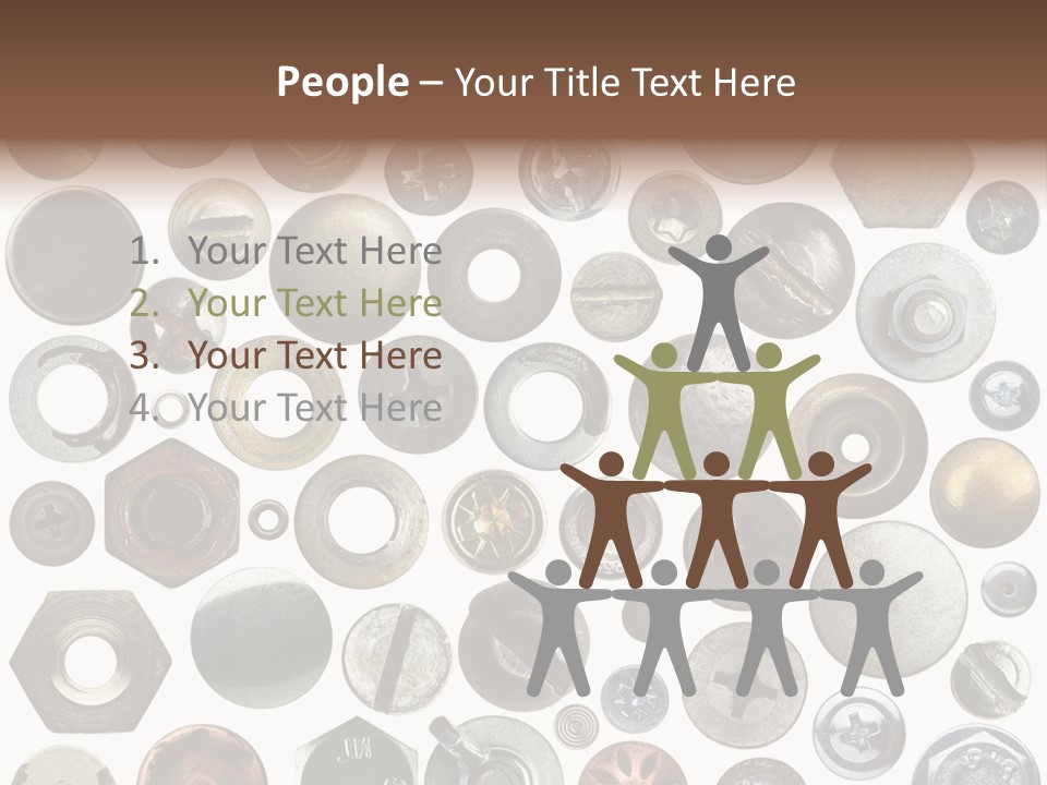 Bolt Design Cogwheel PowerPoint Template