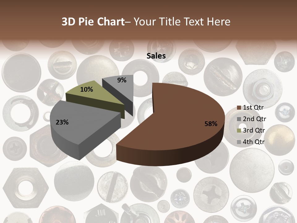 Bolt Design Cogwheel PowerPoint Template