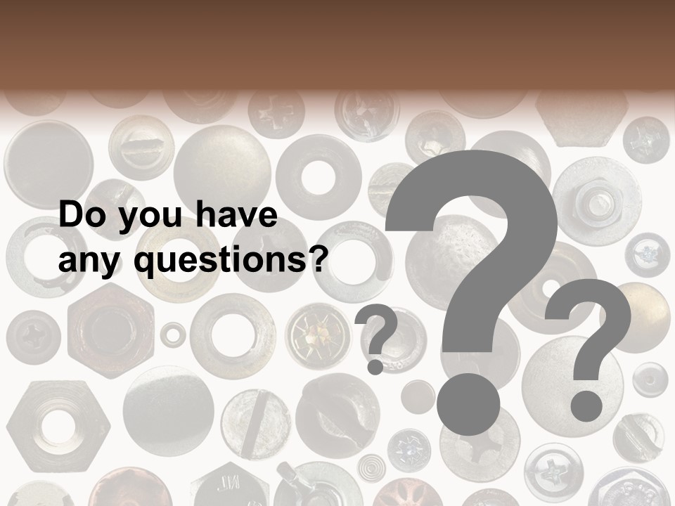 Bolt Design Cogwheel PowerPoint Template