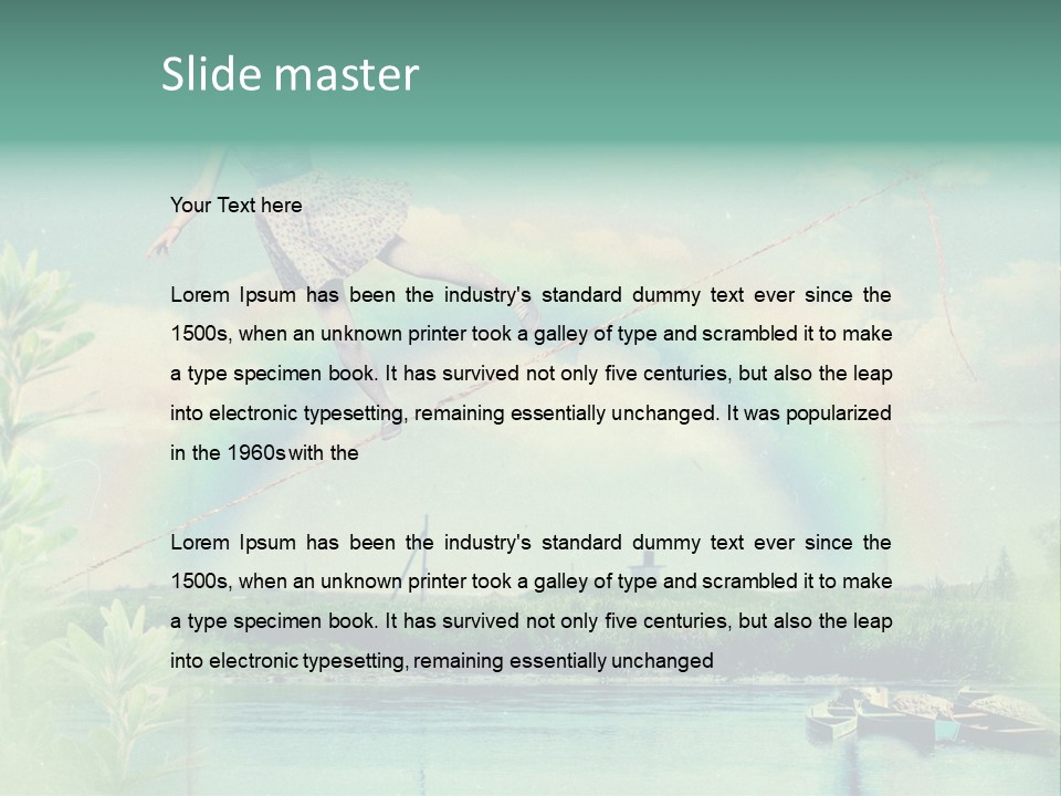 Moisture Cloudscape Clear PowerPoint Template