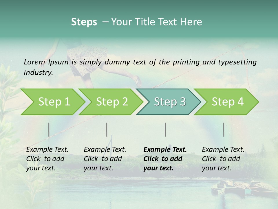 Moisture Cloudscape Clear PowerPoint Template