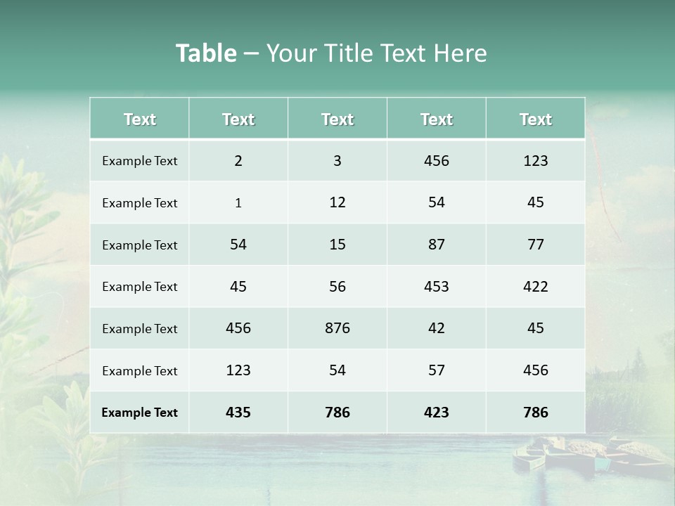 Moisture Cloudscape Clear PowerPoint Template