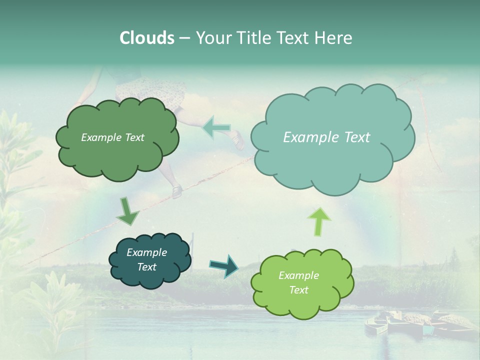 Moisture Cloudscape Clear PowerPoint Template