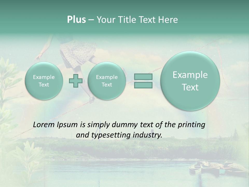 Moisture Cloudscape Clear PowerPoint Template